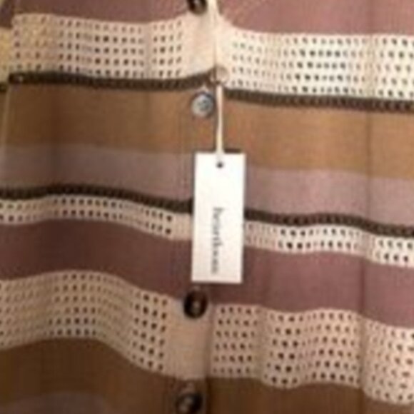 Brand New Women's Heartloom Striped Knit Tank Top - Picture 6 of 14